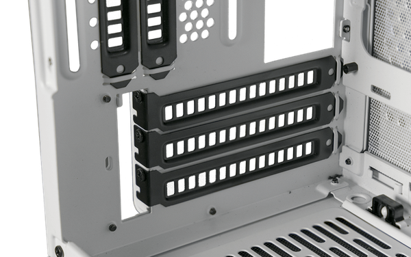 Triple-slot GPU support and included vertical riser cable