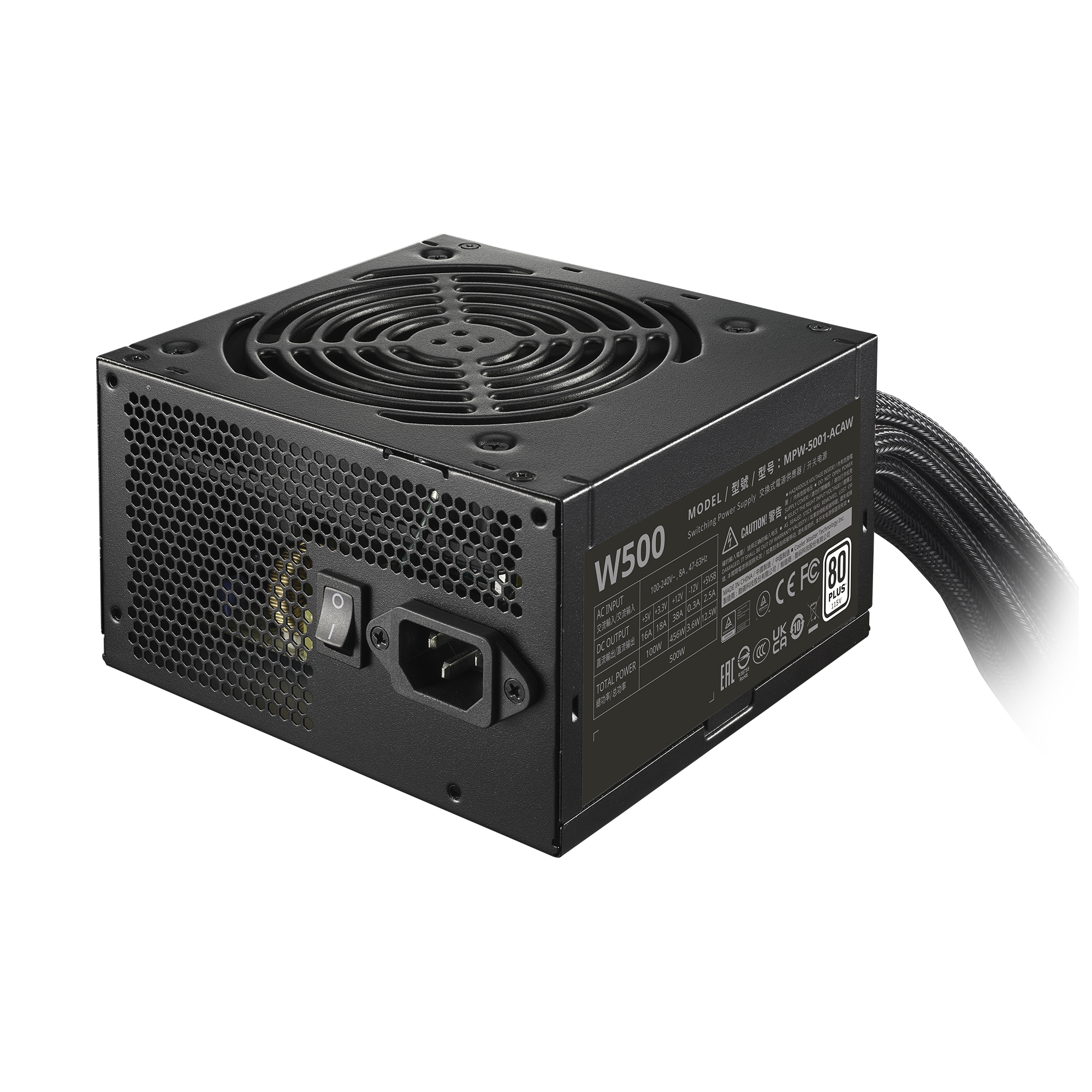 ELITE NEX White 500 Black Mesh Cable image number 1