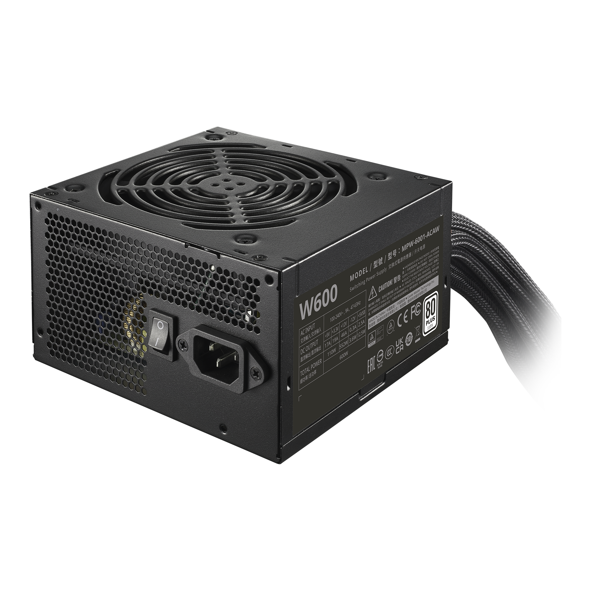 ELITE NEX White 600 Black Mesh Cable image number 1