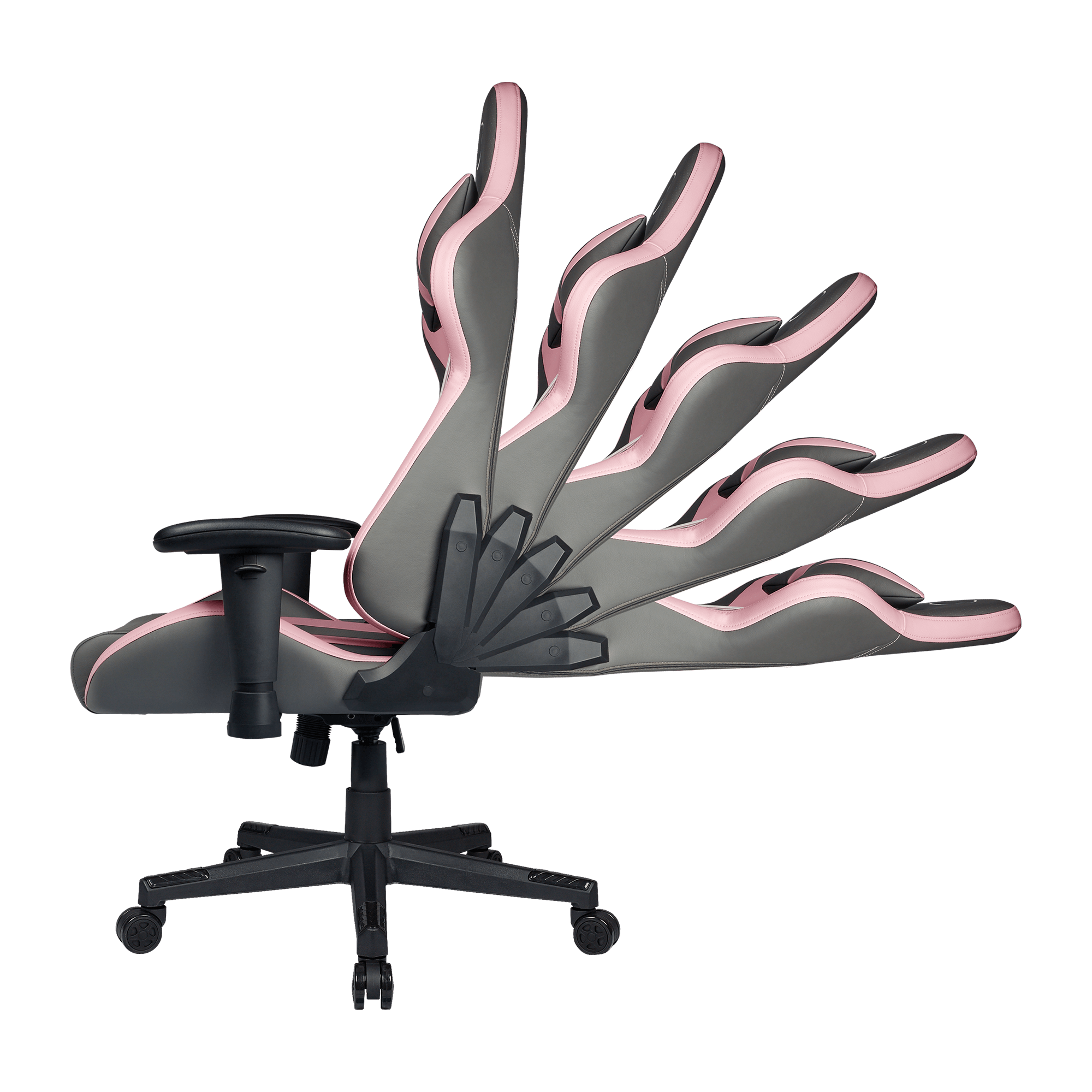 Caliber R1S Rose Gaming Chair - Rose White & Rose Gray image number 21