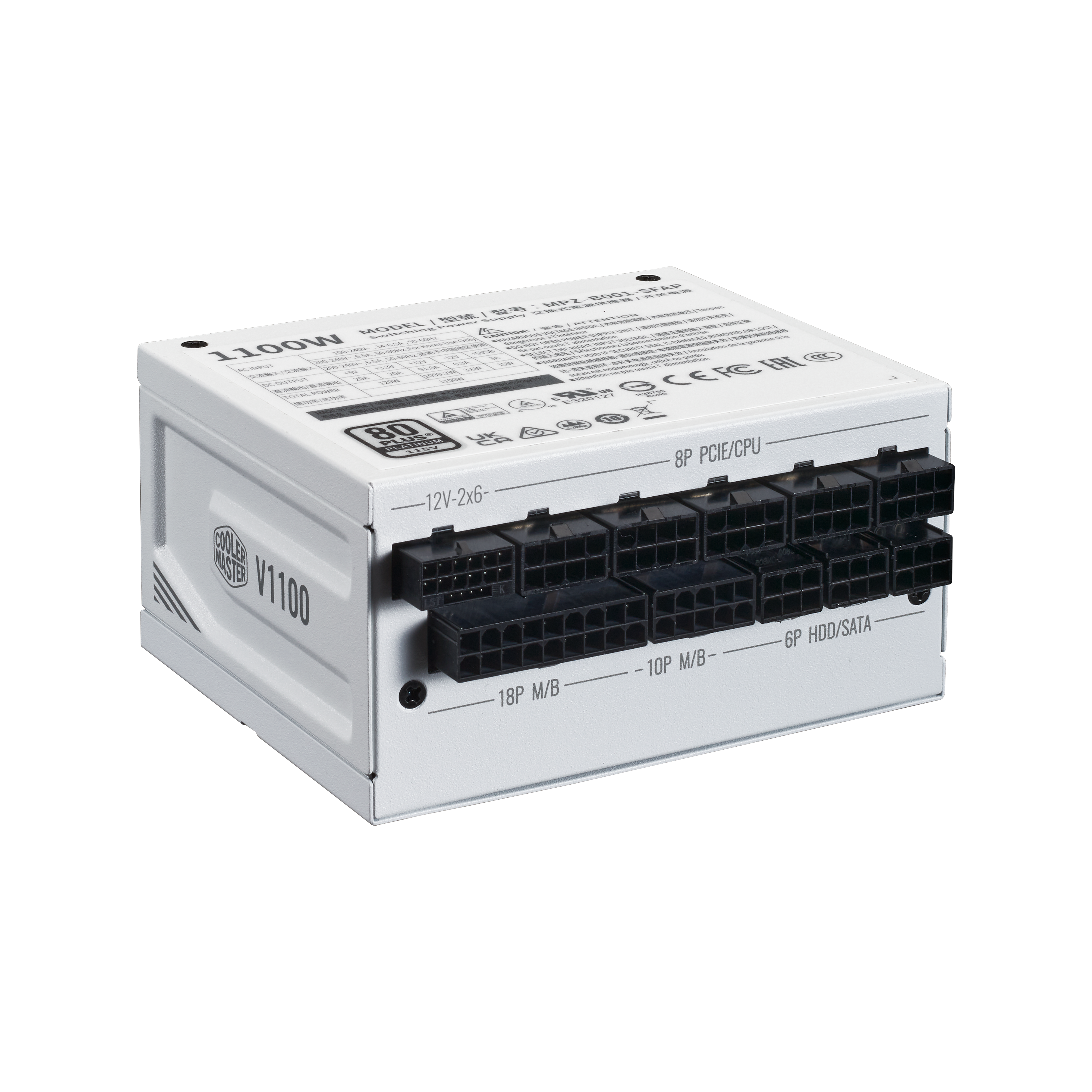 V SFX Platinum 1100 ATX 3.1 White Edition image number 3