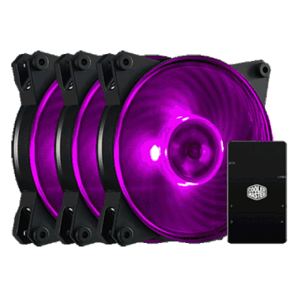 MasterFan Pro 120 Air Pressure RGB 3 in 1 with RGB LED Controller