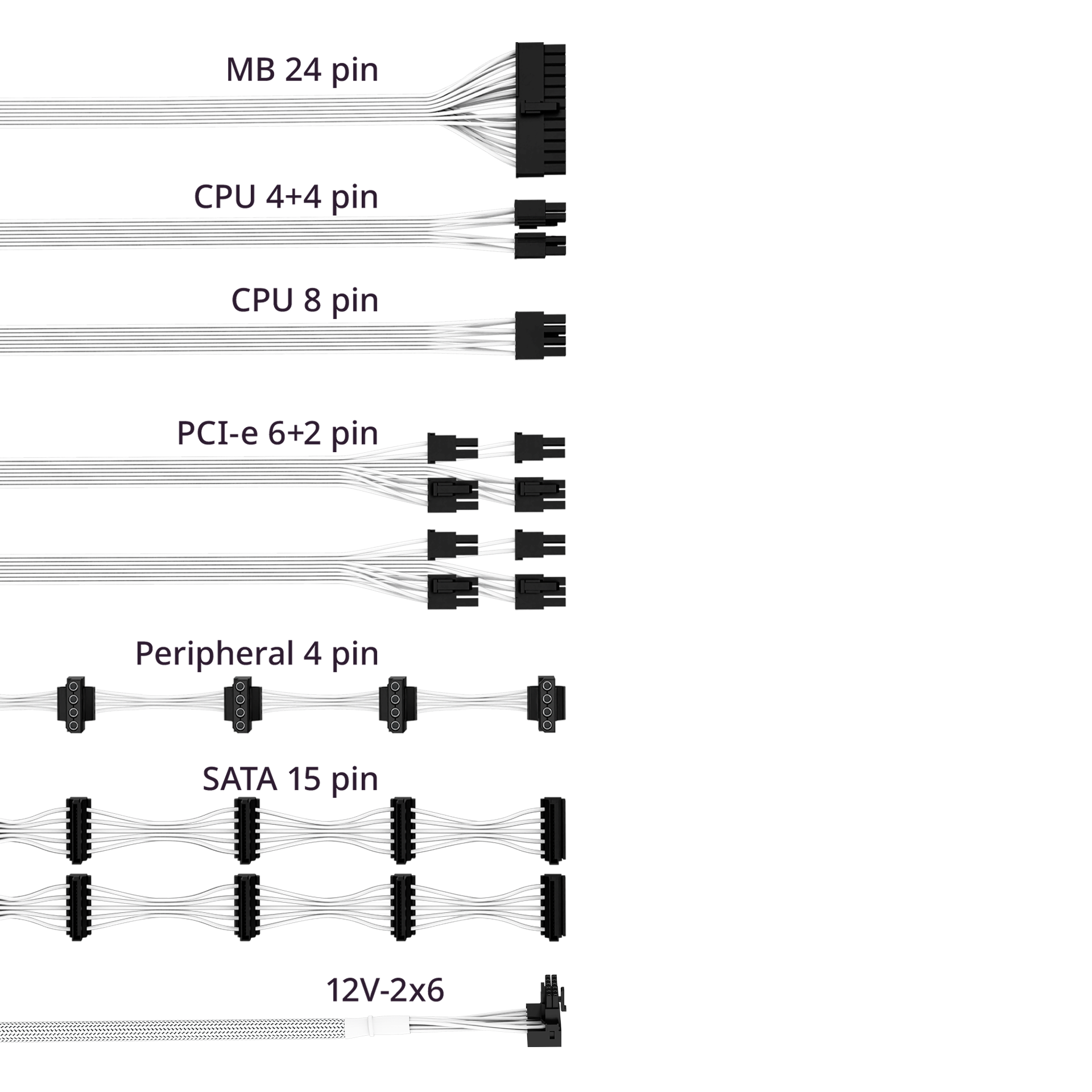 V SFX Gold 750W ATX 3.1 White Edition image number 7
