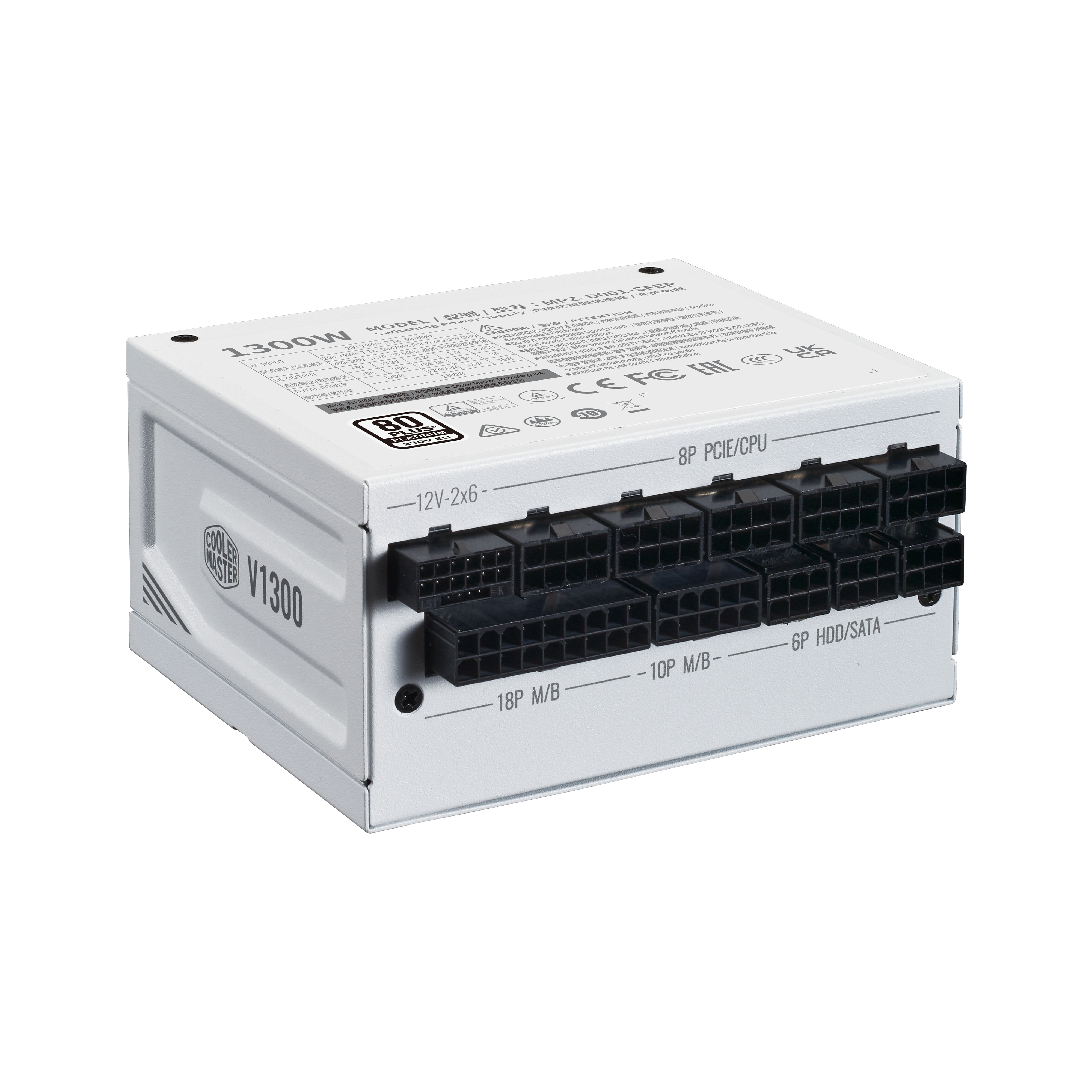 V SFX Platinum 1300 230V ATX 3.1 White Edition image number 3