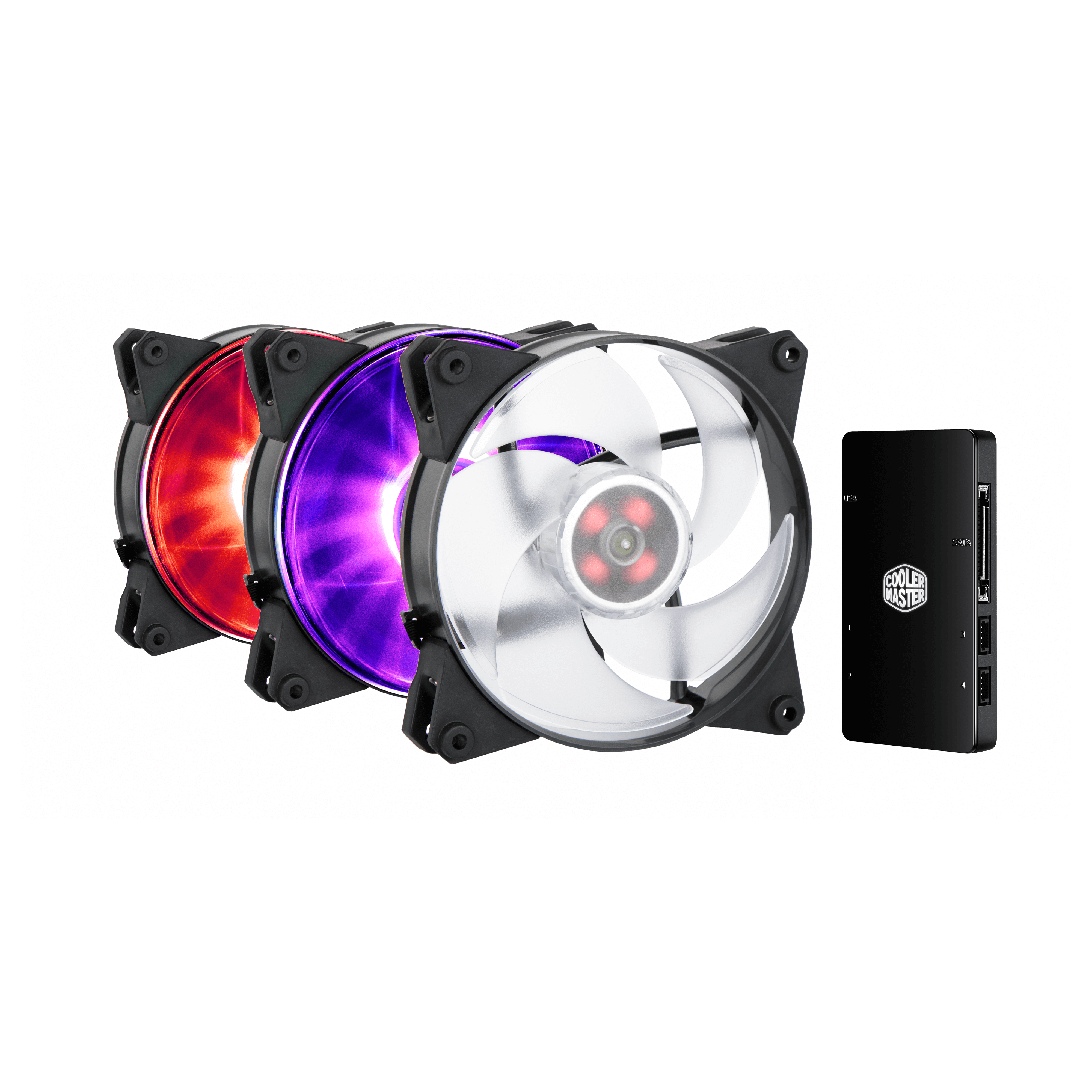 MasterFan Pro 120 Air Pressure RGB 3 in 1 with RGB LED Controller image number 0