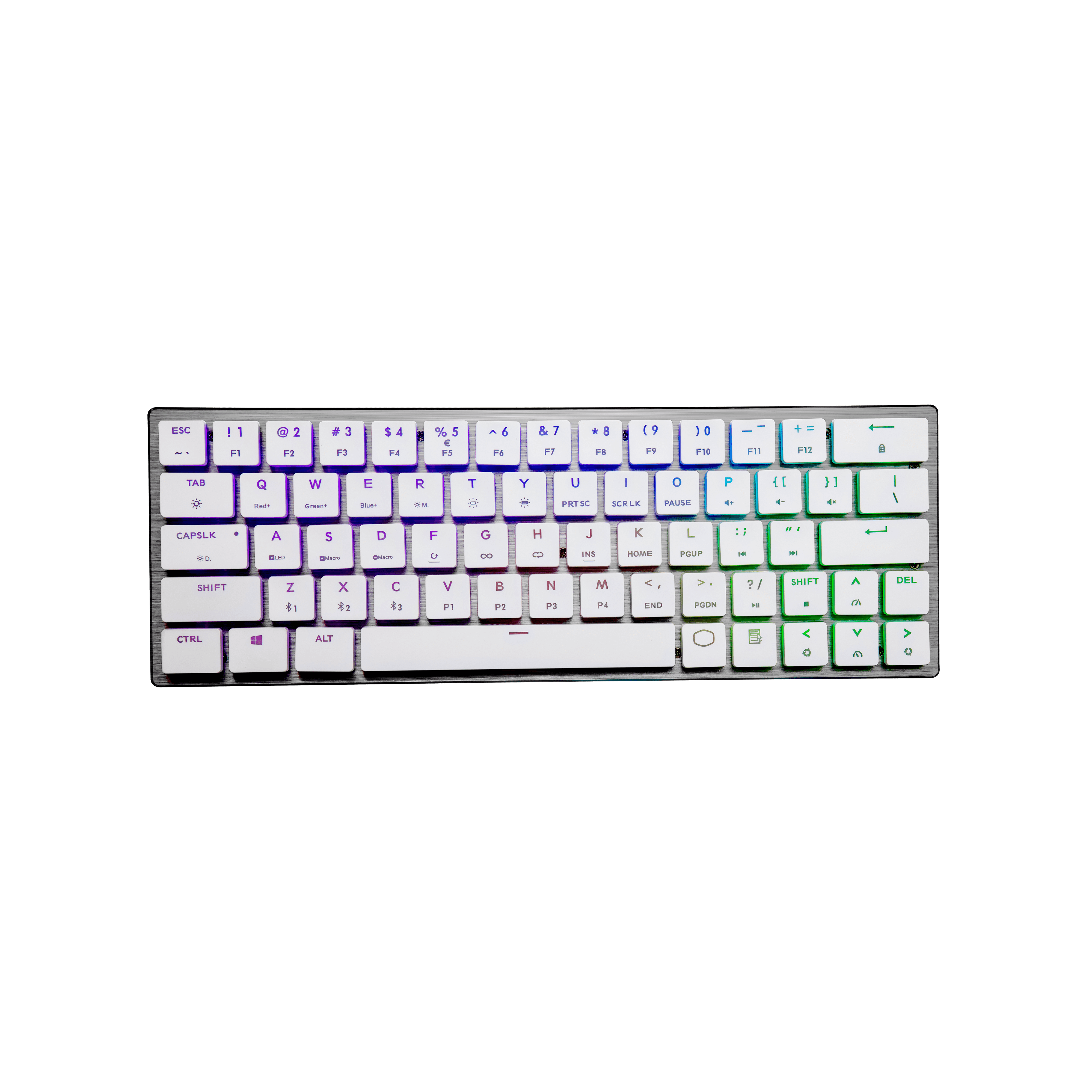 SK621 White Low Profile 60% Gaming Keyboard image number 1