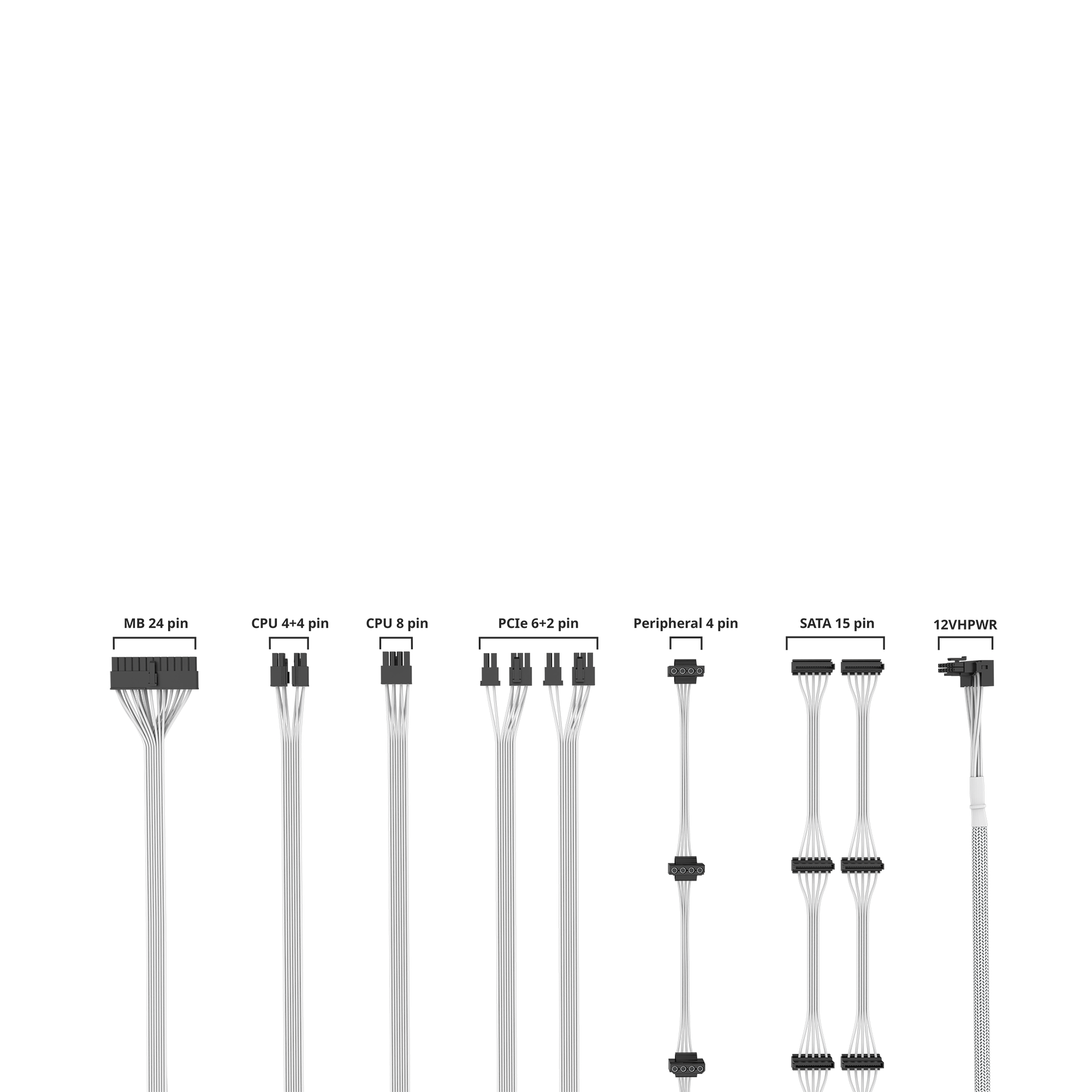 V SFX Gold 850 ATX 3.0 White Edition image number 7